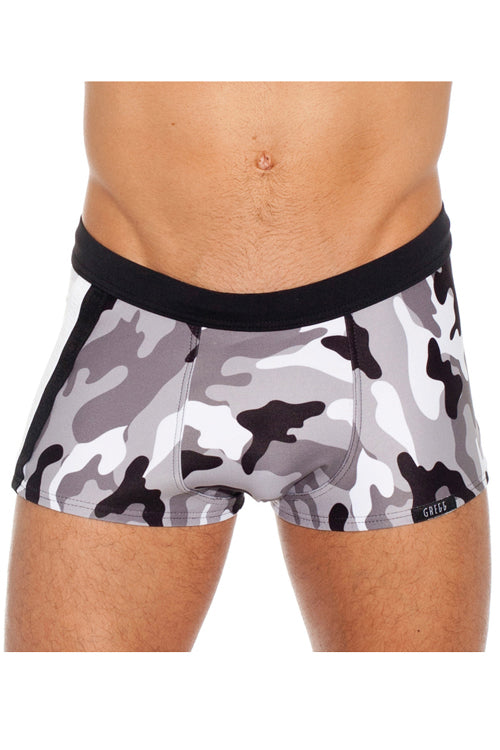 Solstice Gray Camo Swim Trunk by Gregg Homme - Closeout