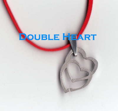 Stainless Steel Double Heart Necklace-ABCunderwear.com-ABC Underwear