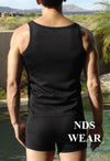 Stripe Gym Mens Tank Top - Closeout-nds wear-ABC Underwear