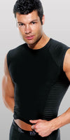 Striped Lycra and Microfiber Muscle Shirt-zakk-ABC Underwear