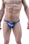 Stylish Blue Camouflage Men's Bikini Underwear-NDS Wear-ABC Underwear