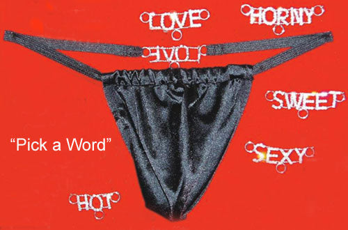 Stylish Men's Rhinestone Embellished G-String