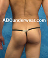 Stylish Men's Rhinestone Embellished G-String-Male Power-ABC Underwear