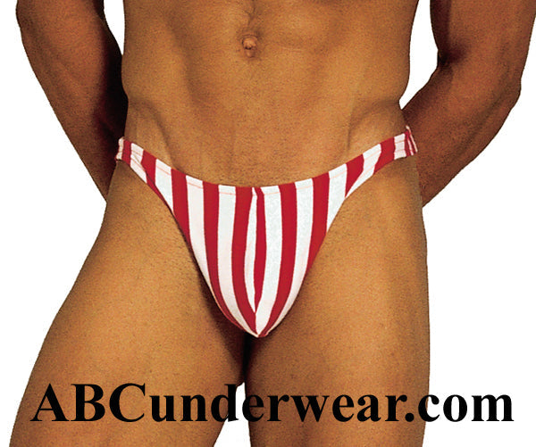 Stylish Red Stripe Thong: Elevate Your Lingerie Collection