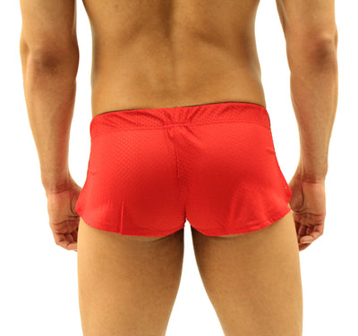 Stylish Vintage Mesh Men's Side Split Shorts - BLOWOUT SALE!