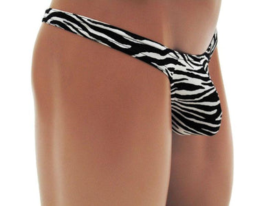 Stylish Zebra Print Thong for Men Crafted by NDS Wear - BLOWOUT SALE!