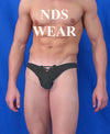 Stylish and Alluring Men's Jacquard Lace-up Thong - BLOWOUT SALE!