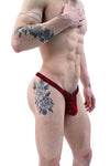 Stylish and Alluring Men's Thong Underwear in Red, Black, and Cappuccino Shades-NDS WEAR-ABC Underwear