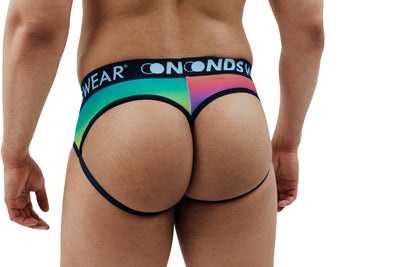 Stylish and Alluring Rainbow Rising Men's Jock String Thong-NDS Wear-ABC Underwear
