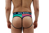 Stylish and Alluring Rainbow Rising Men's Jock String Thong - BLOWOUT SALE!