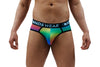 Stylish and Alluring Rainbow Rising Men's Jock String Thong - BLOWOUT SALE!