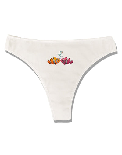 Stylish and Playful Clownfish Themed Ladies Thong Underwear-TooLoud-ABC Underwear