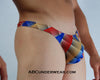 Stylish and Vibrant Men's Metric Thong in Rainbow Shades-NDS Wear-ABC Underwear