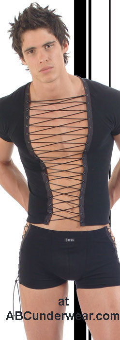 Tango Lace Up Front Shirt - Medium Clearance