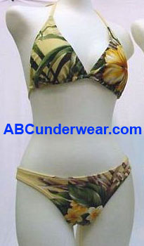 Triangle Tropical Floral Bikini
