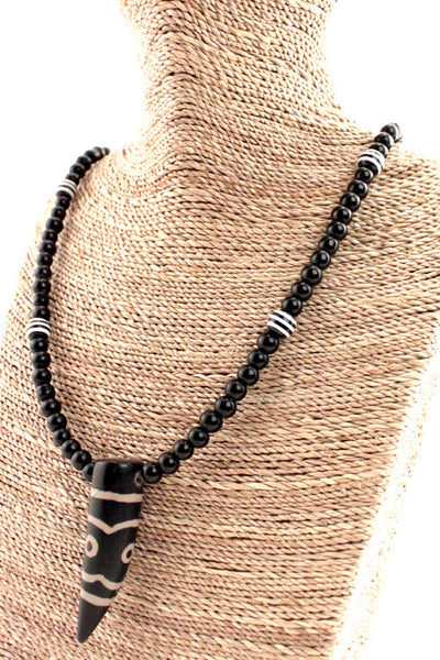 Tribal Hunter Tooth Necklace-Village Gifts-ABC Underwear