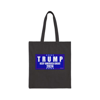 Trump 2024 Keep America Great Cotton Canvas Tote Bag