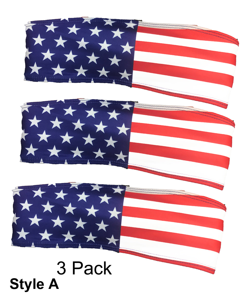 USA Flag Headband Head Wrap - American Flag - BLOWOUT SALE!