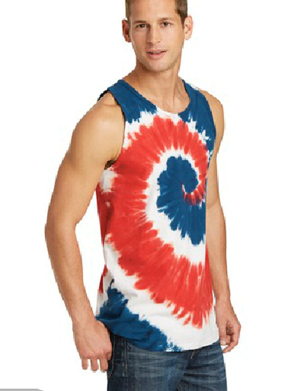 USA Tie-Dye Tank Top for Mens