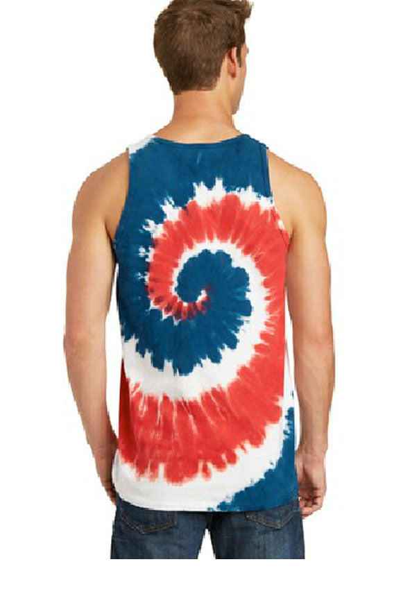USA Tie-Dye Tank Top for Mens