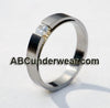 Unisex Stainless Steel Tension Ring with Cubic Zirconia-ABC Underwear-ABC Underwear