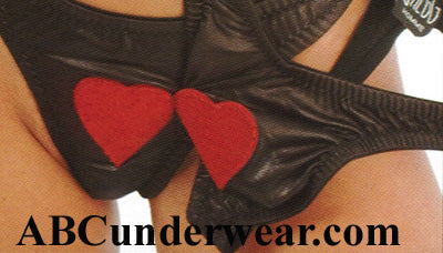 Unisex Velcro Heart Thongs for Couples-Gregg Homme-ABC Underwear