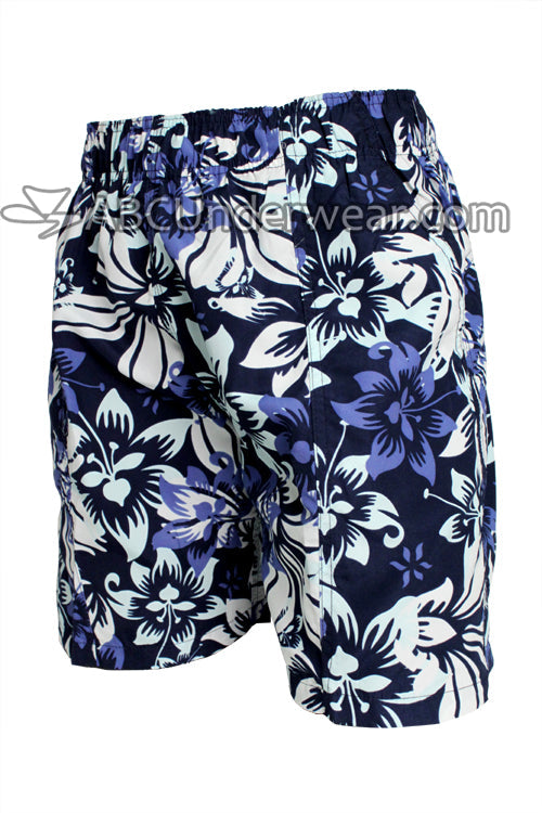 Uzzi Hawaiian Flower Print Board Short