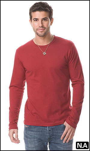VINTAGE MEN'S FITTED CREW NECK LS SHIRT - Clearance