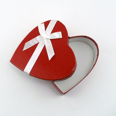 Valentines Day Heart Shaped Box With Ribbon