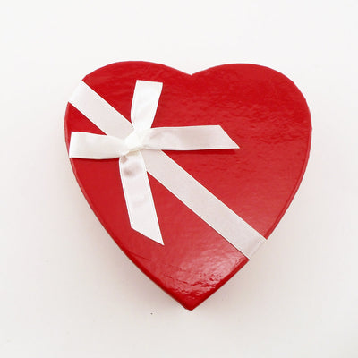 Valentines Day Heart Shaped Box With Ribbon