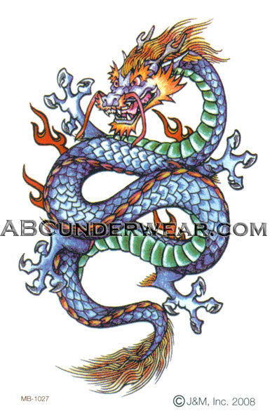 Vintage Dragon Tattoo