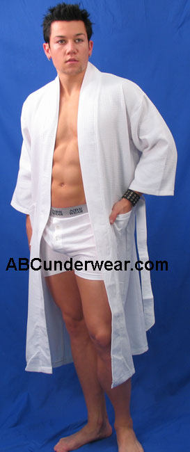 Waffle Kimono Bath Robe