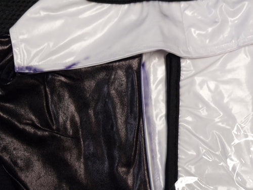 Wetlook Shirt with Attached Waist Cincher