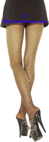 Women's Rhinestone Pantyhose-Music Legs-ABC Underwear