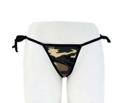 Women's Stylish Tie Side Printed Thong - BLOWOUT SALE!