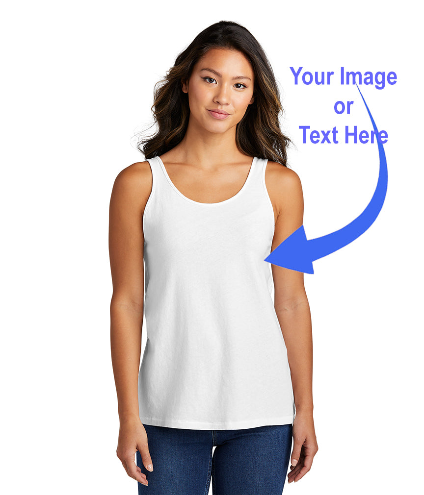 Women's Personalized Custom Ribbed Tank