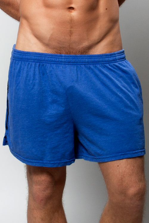 YMLA Gym Short with Pockets - Royal Blue