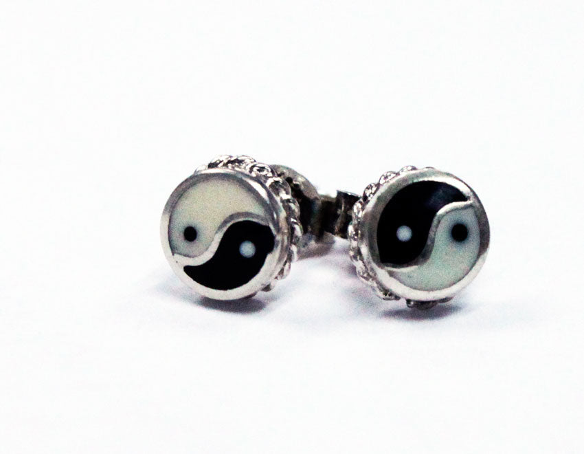 Yin and Yang Earring Studs