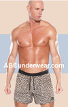 Zakk Mens Leopard Microfiber Boxer Shorts with Drawstring - Clearance-zakk-ABC Underwear