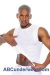 Zakk Striped Lycra Microfibre Muscle Shirt - Clearance-Zakk-ABC Underwear