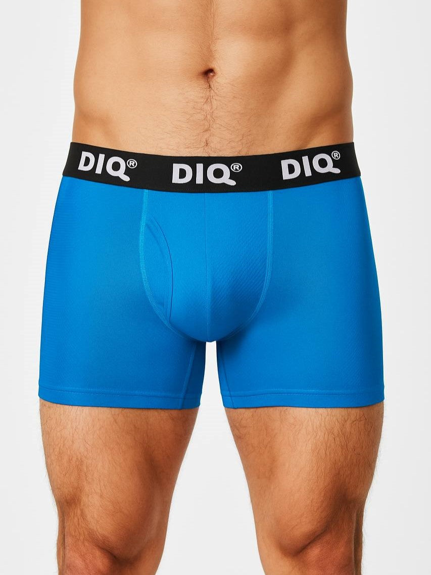 DIQ Sport Mesh Boxer Brief Fly Front Underwear for Men - 2 Pack