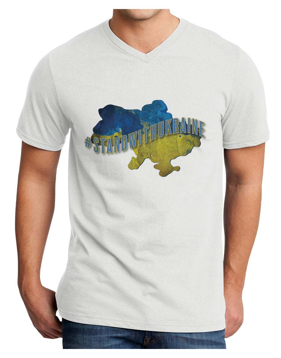 #stand with Ukraine Country Adult V-Neck T-shirt