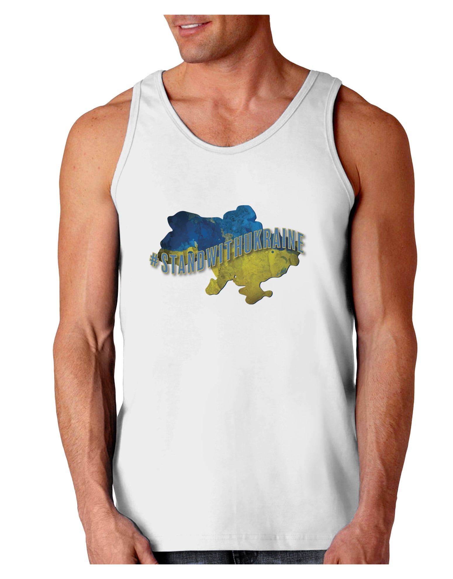 #stand with Ukraine Country Loose Tank Top
